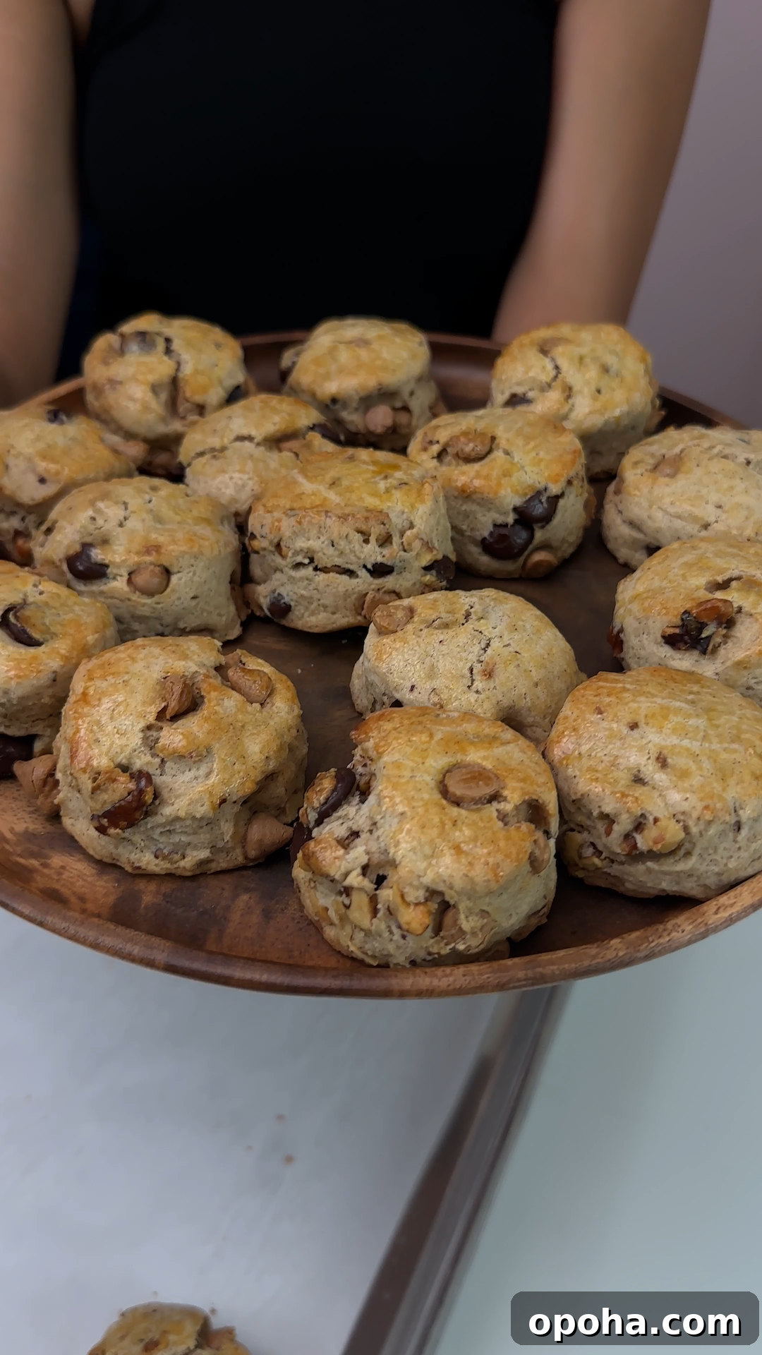 Salted Caramel Chocolate Walnut Scones — Kylie’s Birthday Recipe 16 img 8631 15
