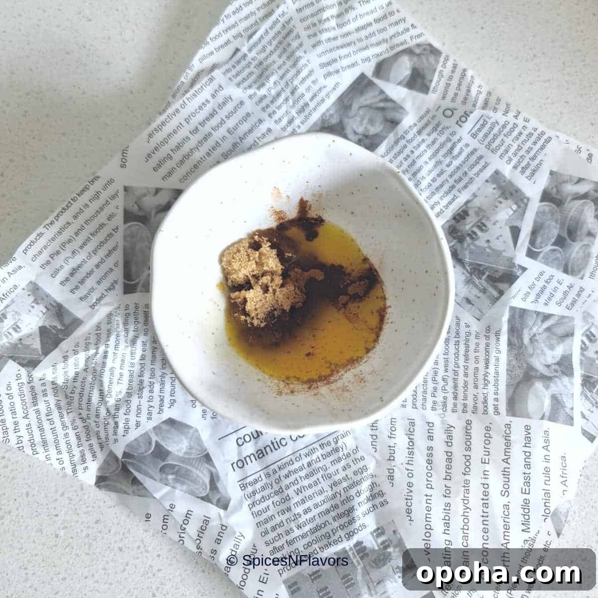 Air Fryer Cinnamon Pineapple Recipe — Grilled Flavor in Minutes 4 small bowl with cinnamon sugar butter mixture in it