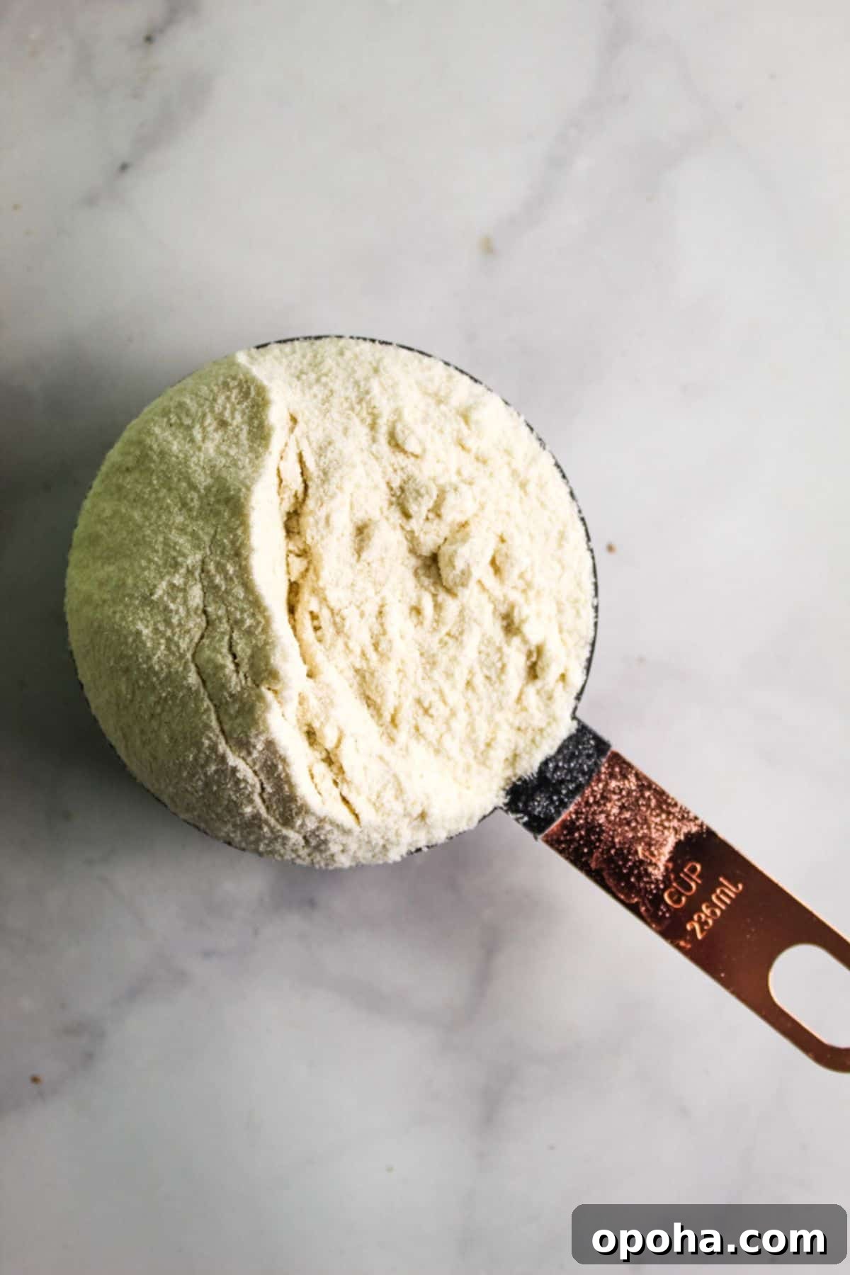 Long-Term Flour Storage Guide: Tips to Keep Flour Fresh for Months 2 cup of flour on a countertop
