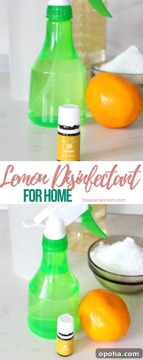 DIY Lemon Disinfectant Spray for a Fresh, Germ-Free Home 5 Natural disinfectant