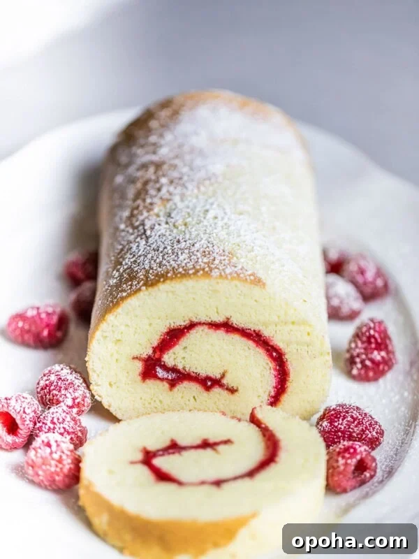 Japanese Fruit Sandwich (Strawberry Sando): How to Make フルーツサンド 20 swiss roll cake with raspberries on white plate