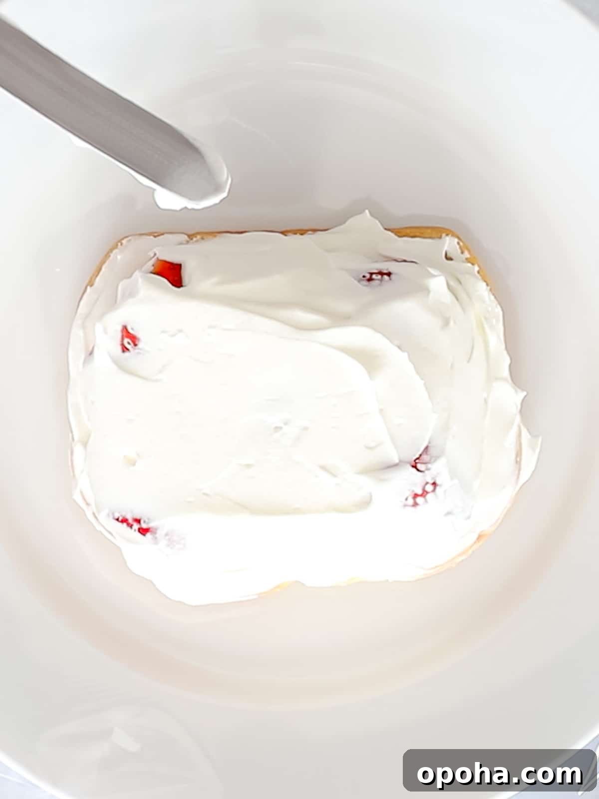 Japanese Fruit Sandwich (Strawberry Sando): How to Make フルーツサンド 10 Fluffy whipped cream spread on top of strawberries and milk bread.