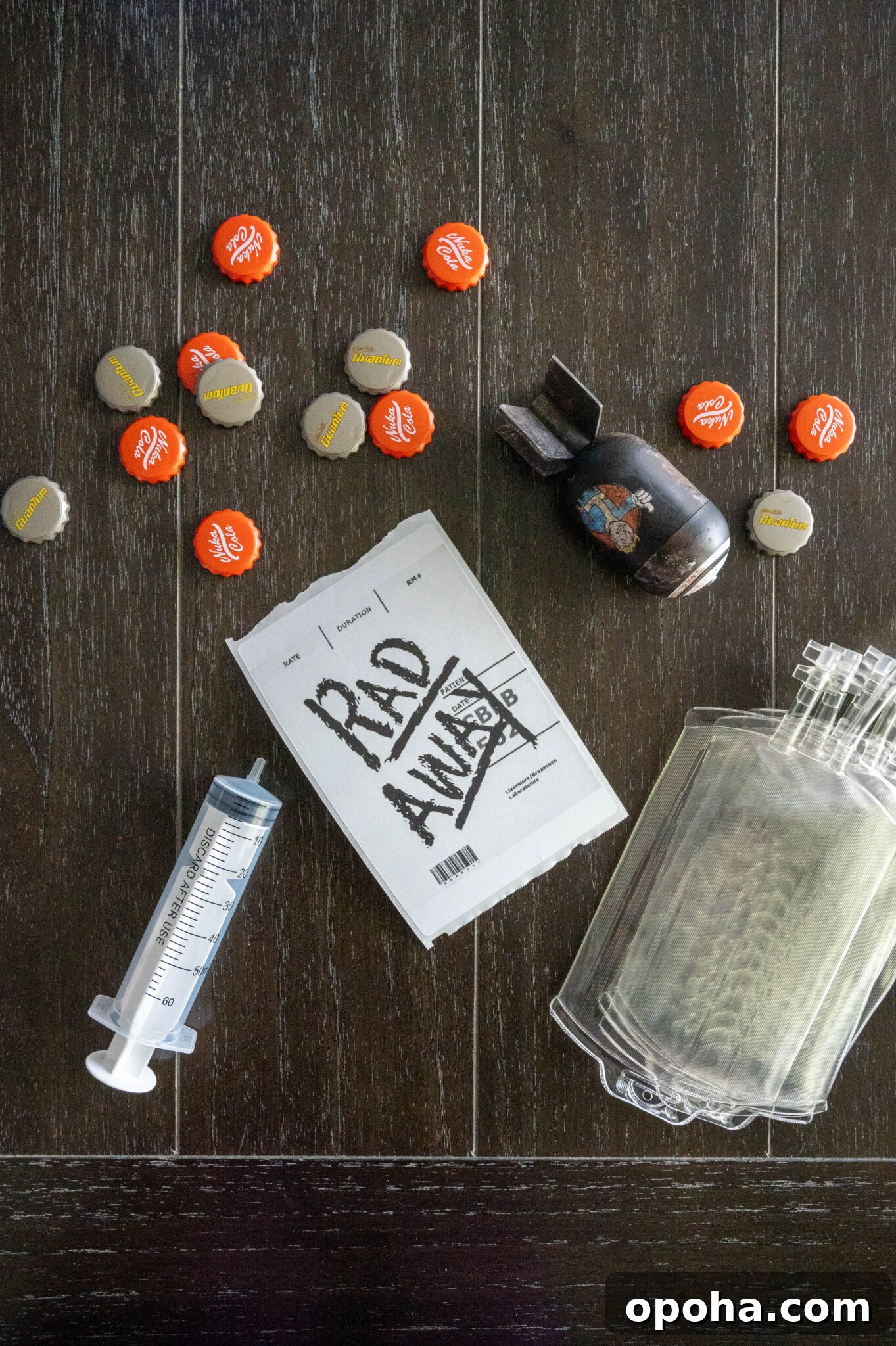 rad away supplies on table