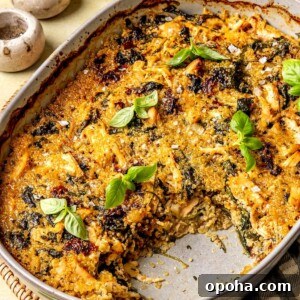 TUSCAN CHICKEN QUINOA BAKE FINAL PLATING