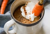 Moist Paleo Carrot Mug Cake, Microwave Recipe