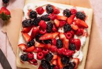 Lemon Berry Mascarpone Layer Cake