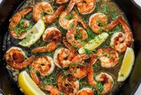 Crispy Garlic-Herb Seared Shrimp Recipe