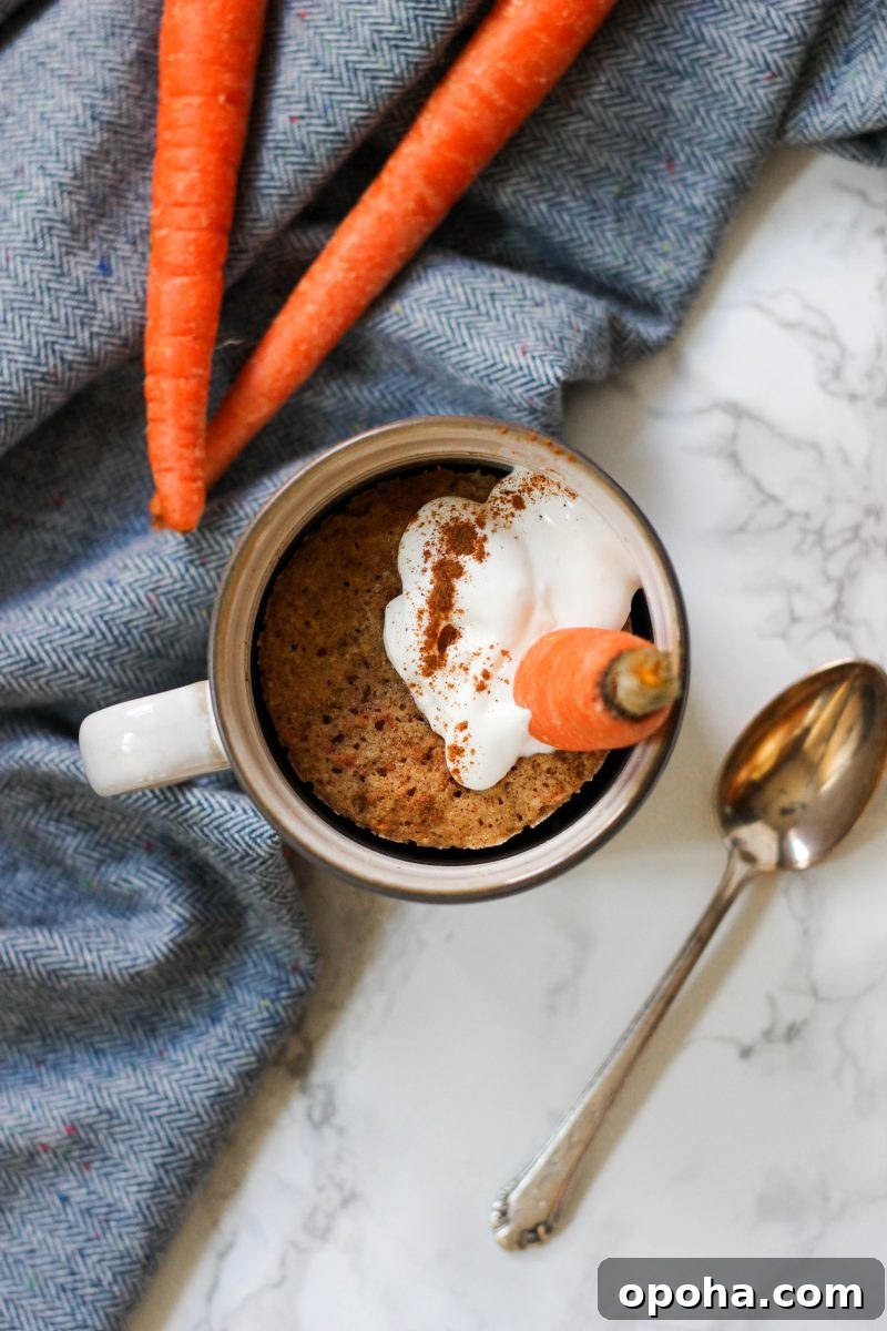 Paleo Carrot Mug Cake