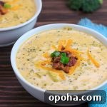Instant Pot Keto Broccoli Chicken Bacon Cheese Soup