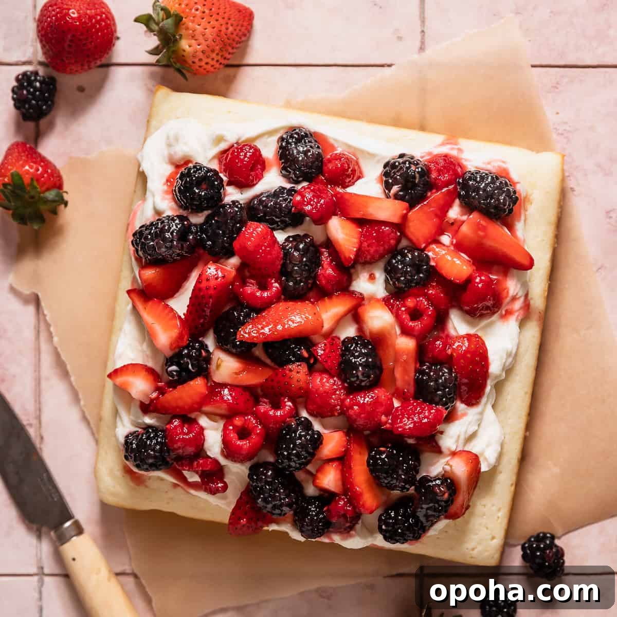 Lemon Berry Mascarpone Layer Cake 10 lemon berry mascarpone cake with fresh berries.