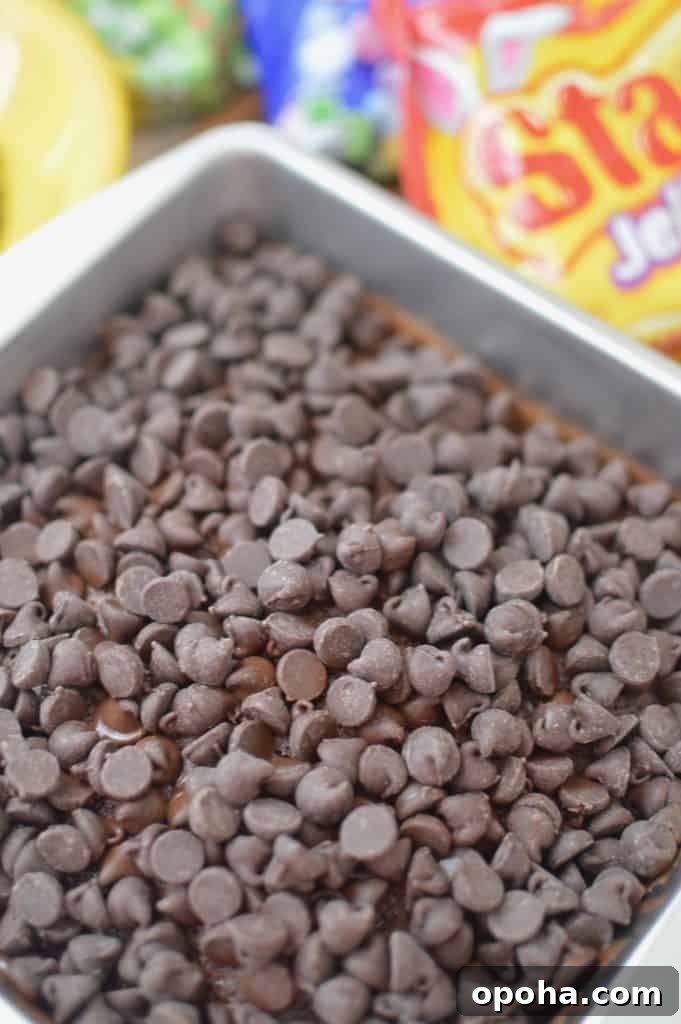 Melting caramel for brownie filling