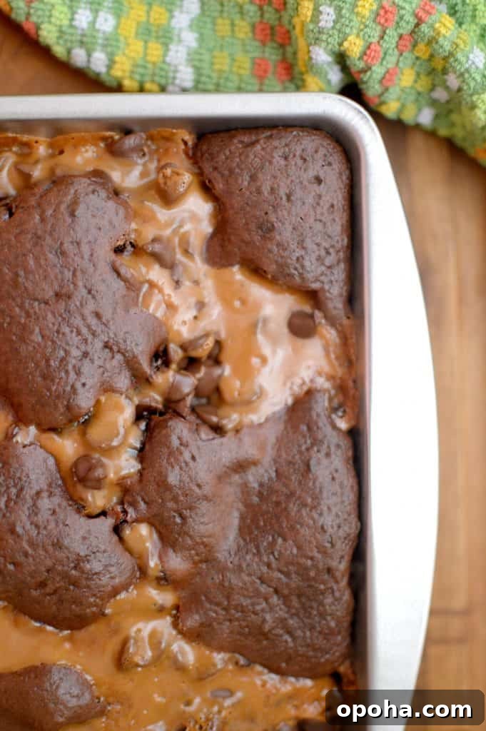 Baked caramel brownies cooling