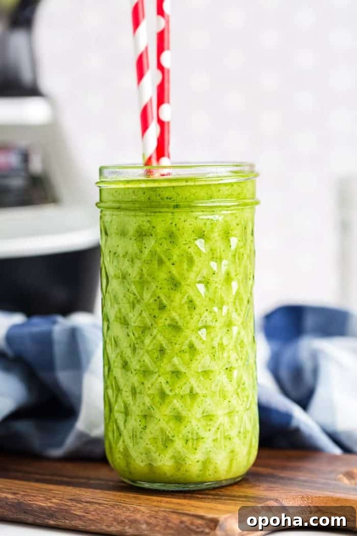 Keto Chocolate Smoothie or Creamy Pudding 8 Vanilla Ice Cream Keto Green Smoothie in a tall glass with two red and white straws